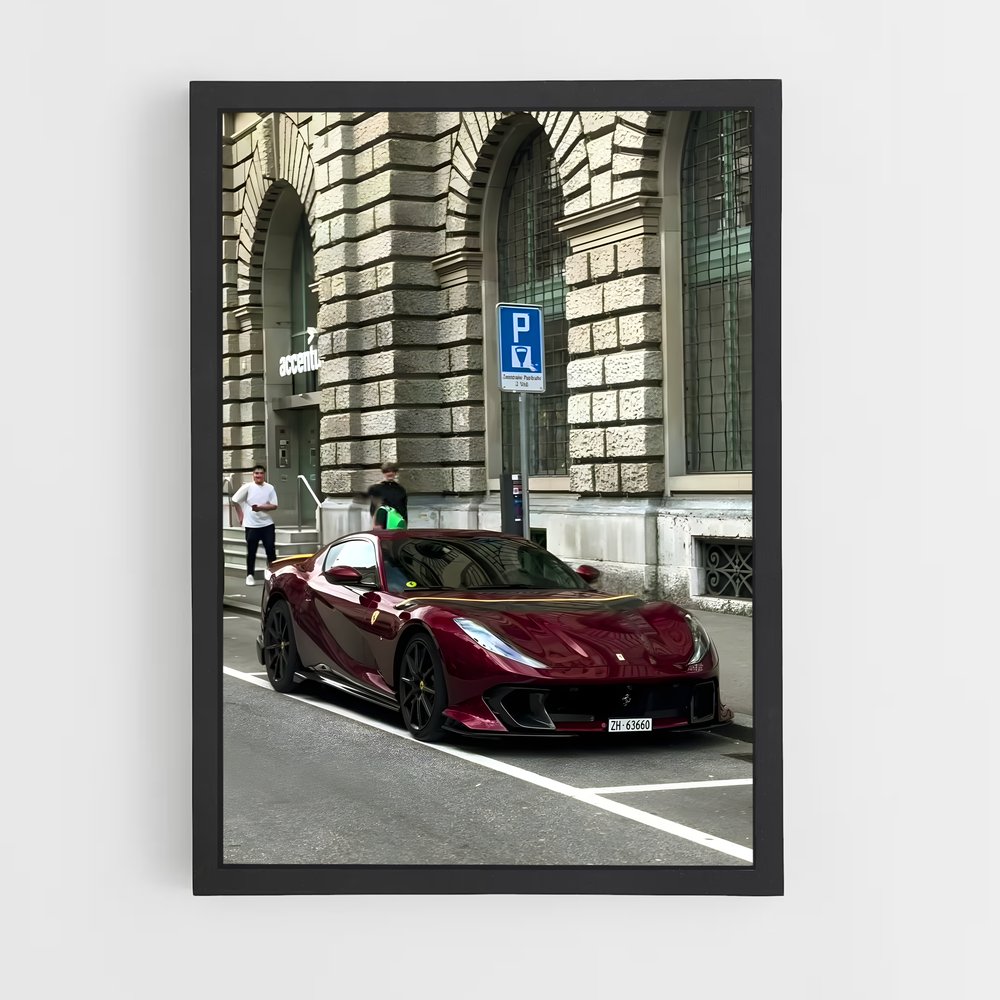 Poster Route 812 – affiche Ferrari (vue 2)